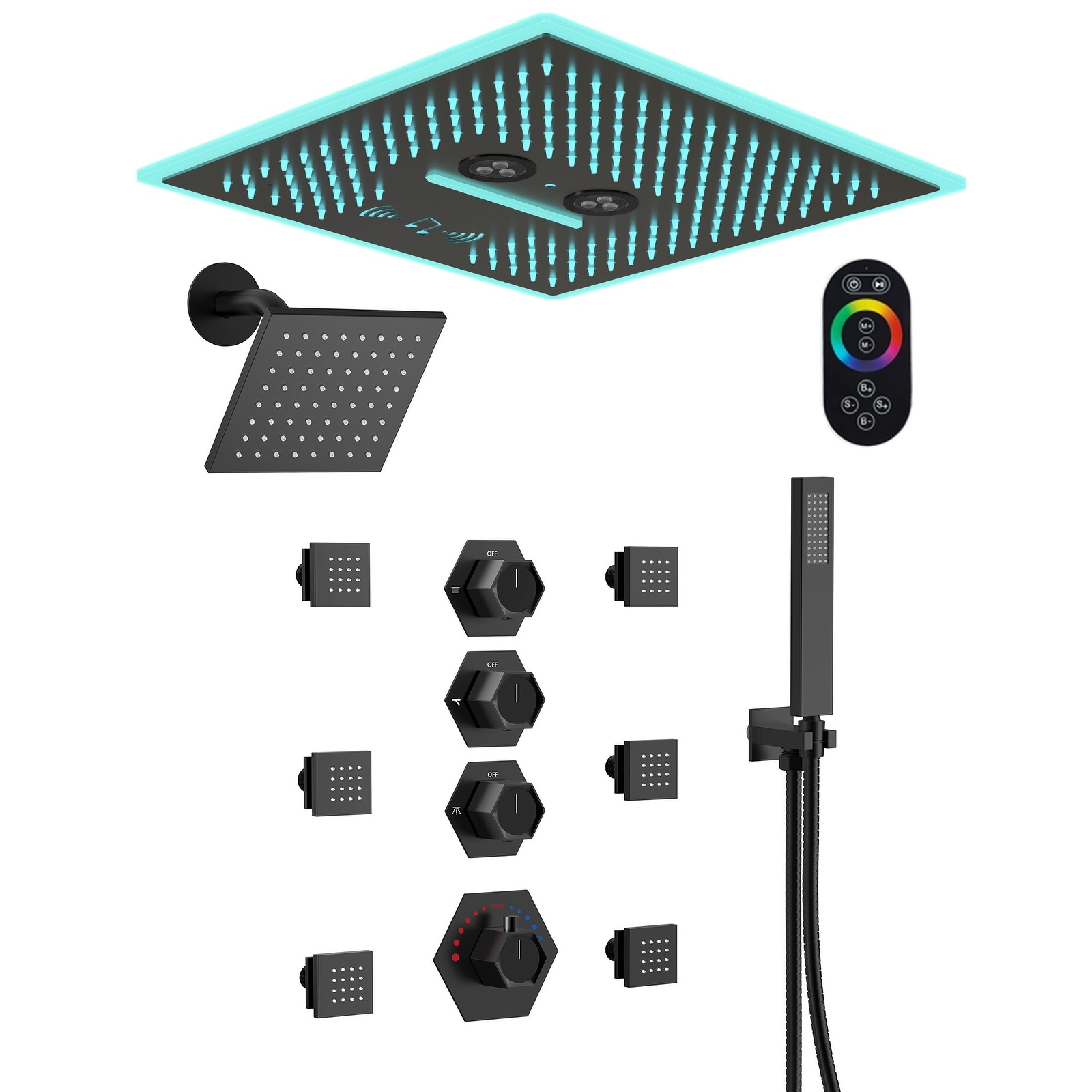 Stainless Steel, 6 Shower Heads Bed Bath & Beyond